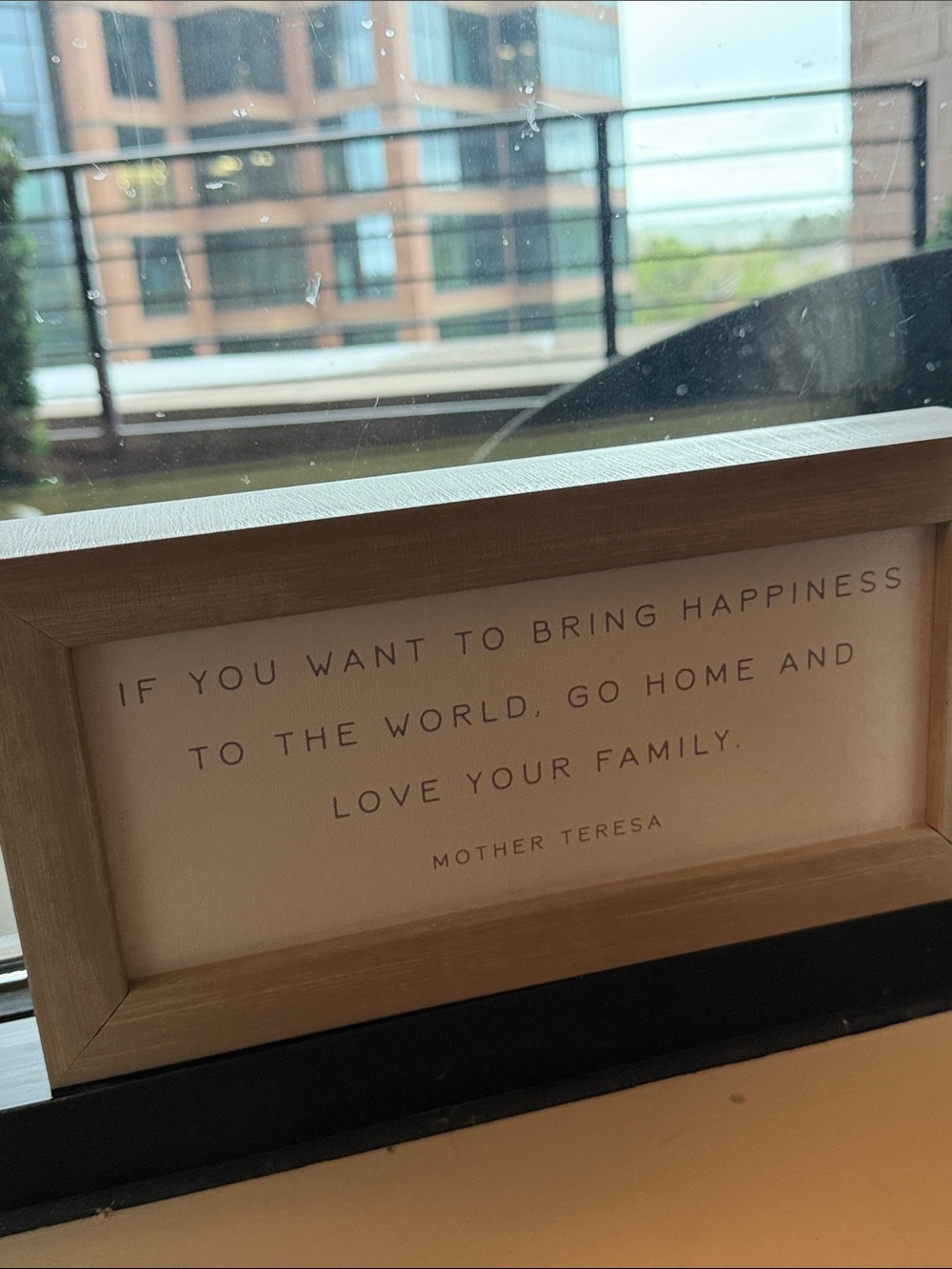 Framed Canvas Mother Teresa Quote Sign